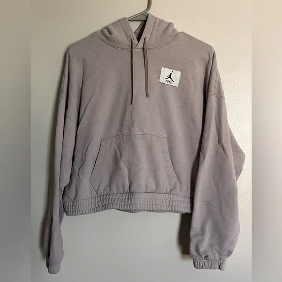 Nike Air Jordan Essential Women’s Cropped Hoodie, Size Large - Picture 1 of 5